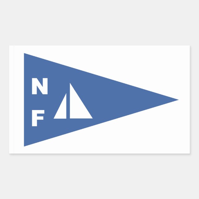 Niagara Falls Yacht Club Burgee Rectangle Sticker (Front)