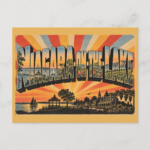Niagara-on-the-Lake ON Heritage Village Art Postcard