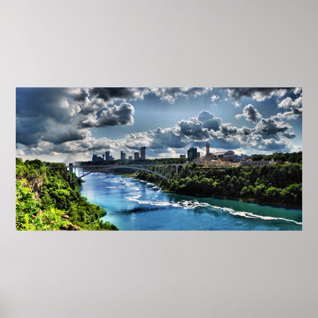 Niagara River / Rainbow Bridge Poster (Front)