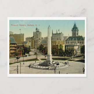 Niagara Square, Buffalo, NY Vintage Postcard