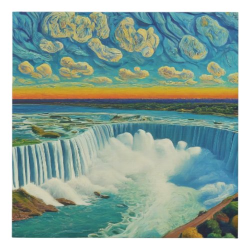 Niagaras Majesty Faux Canvas Print