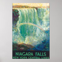 Niagra Falls Vintage Travel Poster Artwork