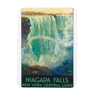 Niagra Falls Vintage Travel Poster Artwork Magnet