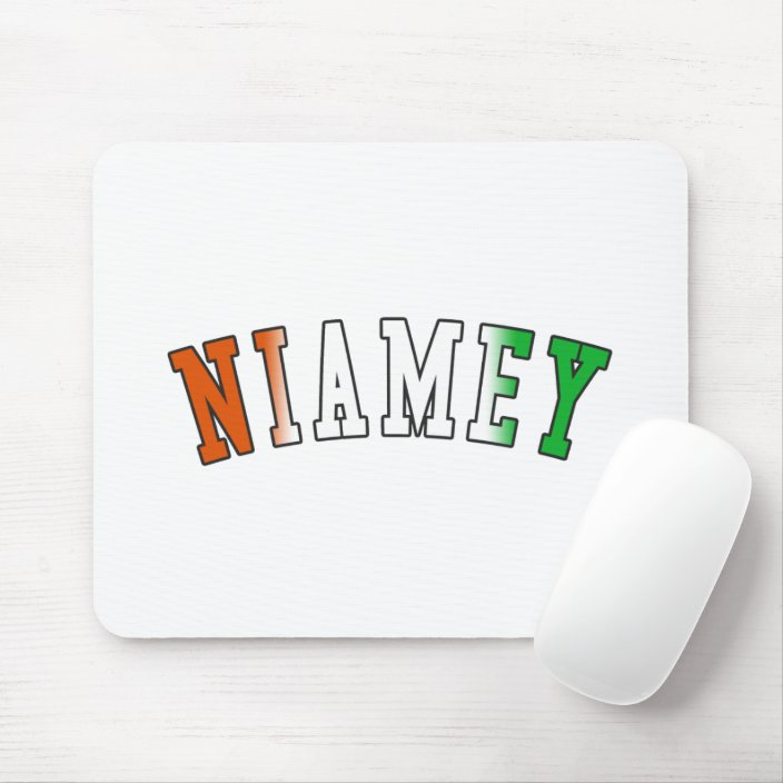 Niamey in Niger National Flag Colors Mouse Pad