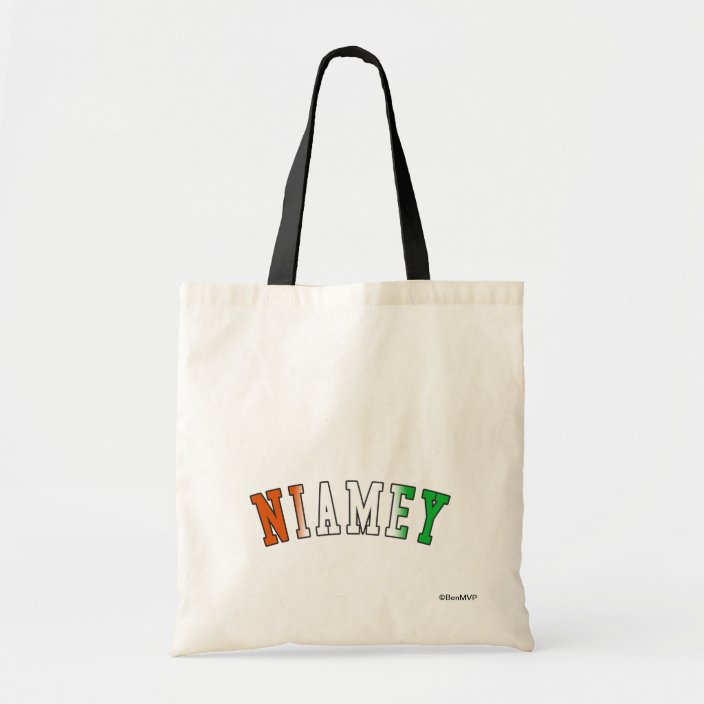 Niamey in Niger National Flag Colors Tote Bag