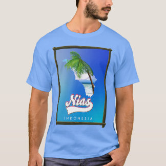 Nias Indonesia island map T-Shirt
