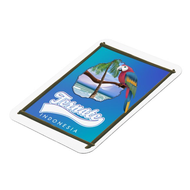 Nias Island Indonesia travel map  Magnet (Left Side)