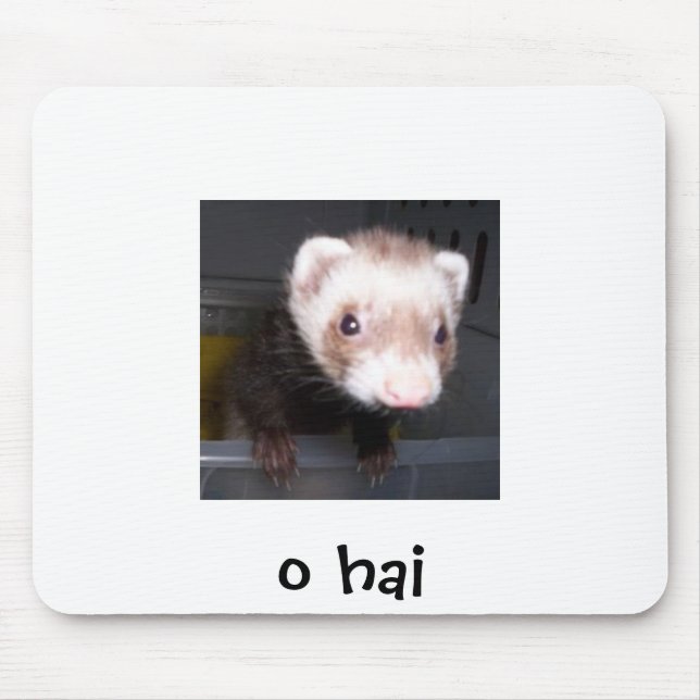nib, o hai mouse pad (Front)