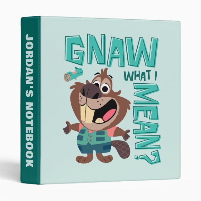 Nibbles Maplestick - Gnaw What I Mean? 3 Ring Binder (Front/Spine)