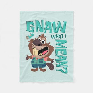 Nibbles Maplestick - Gnaw What I Mean? Fleece Blanket