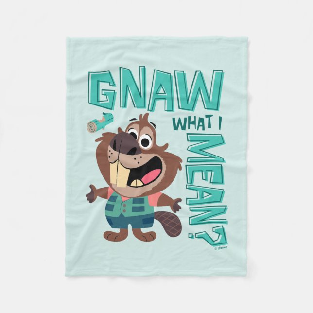 Nibbles Maplestick - Gnaw What I Mean? Fleece Blanket (Front)