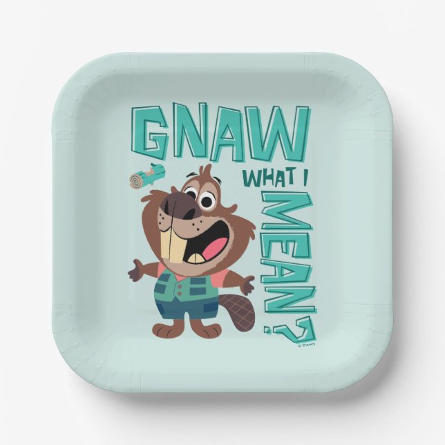 Nibbles Maplestick - Gnaw What I Mean? Paper Plates (Front)