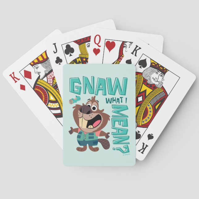 Nibbles Maplestick - Gnaw What I Mean? Poker Cards (Back)