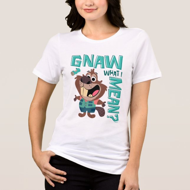 Nibbles Maplestick - Gnaw What I Mean? Tri-Blend Shirt (Front)