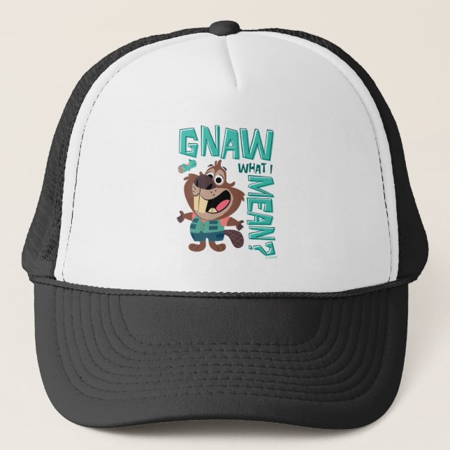 Nibbles Maplestick - Gnaw What I Mean? Trucker Hat (Front)
