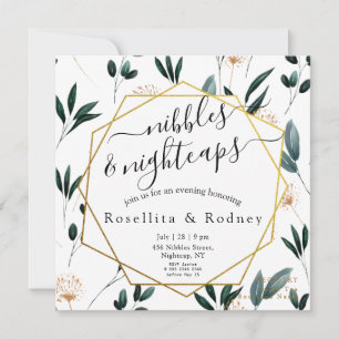 Nibbles & Nightcaps 🌙🥂 Engagement Party Invitation