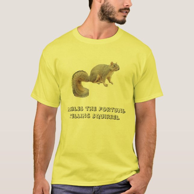 Nibbles the Fortune-Telling Squirrel T-Shirt (Front)