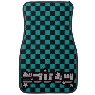 Nibblets teal car floor mat