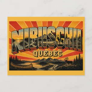 Nibiischii National Park Quebec Indigenous Land Postcard