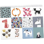 Nic Squirrell Cats and Dogs Calendar<br><div class="desc">Cute and funny cat and dog paintings for each month of the year.</div>