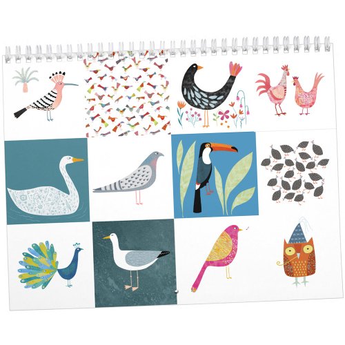 Nic Squirrell Quirky Birds Calendar