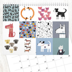 Nic Squirrell Quirky Cats and Dogs Calendar