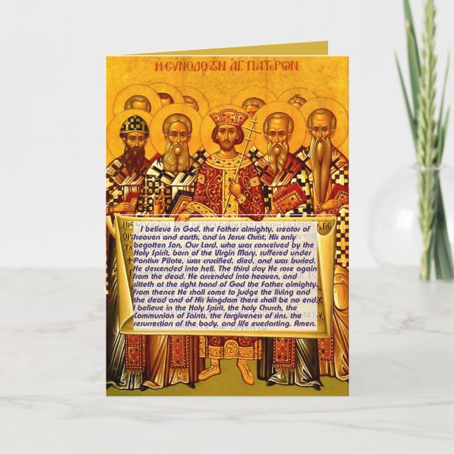 Nicaean Creed Easter Card - With A Translation (Front)
