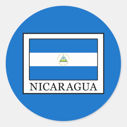 Nicaragua Classic Round Sticker