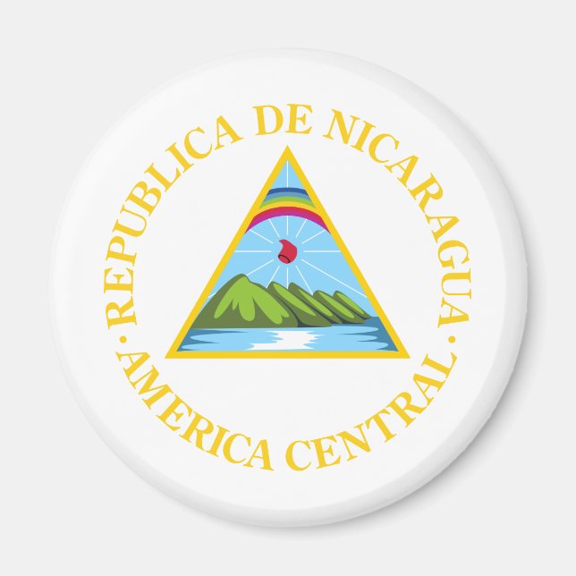 Nicaragua Coat Of Arms Magnet (Front)