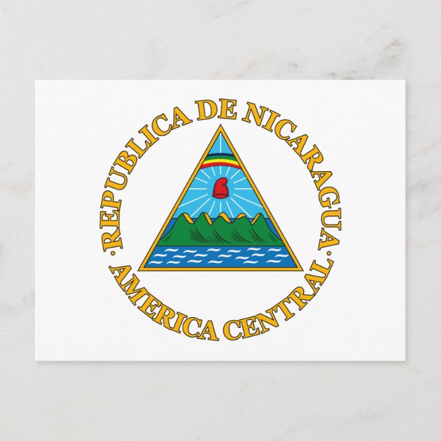 Nicaragua Coat of Arms Postcard (Front)