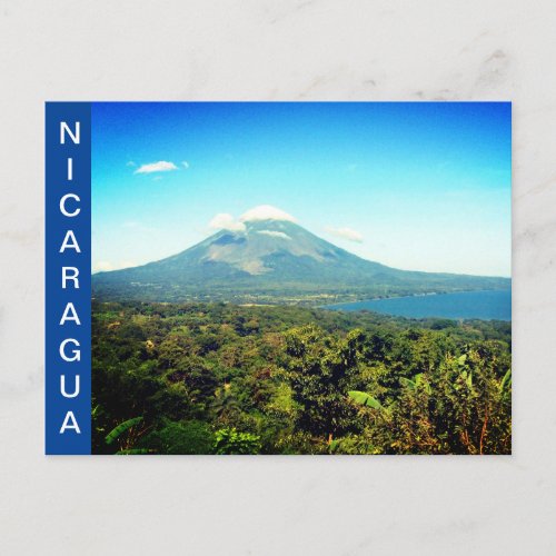 nicaragua concepcion volcano postcard