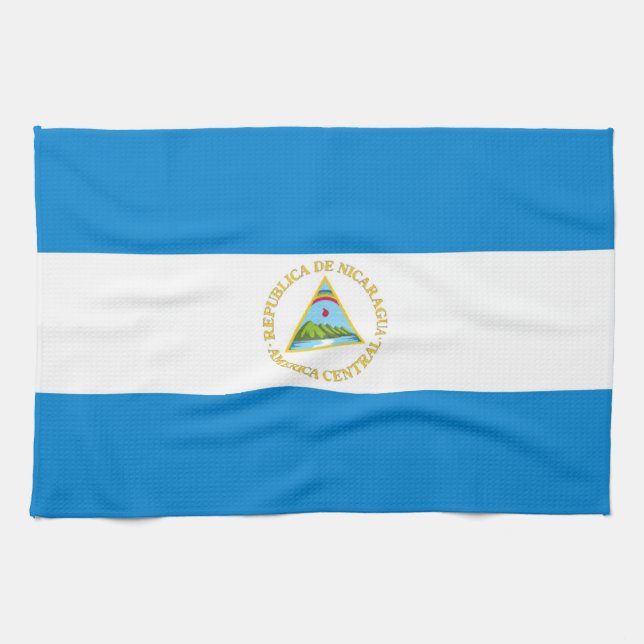 nicaragua country flag towel (Horizontal)