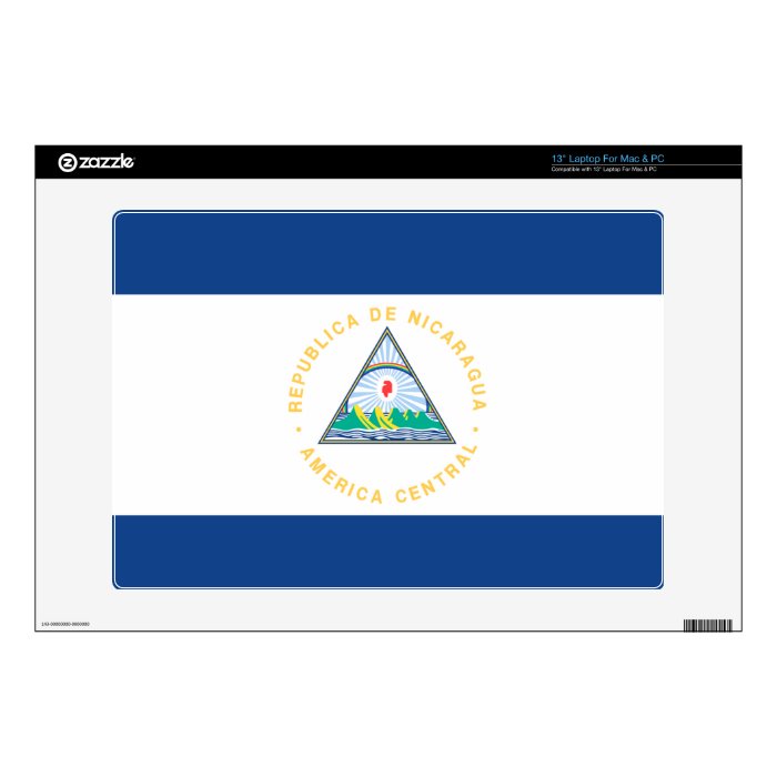 Nicaragua Decal For 13" Laptop