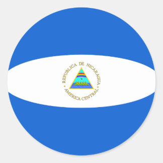 Nicaragua Fisheye Flag Sticker