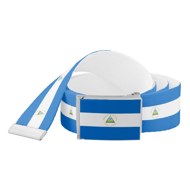 Nicaragua Flag Belt (Snake)