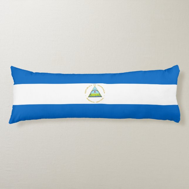 Nicaragua Flag Body Pillow (Front)