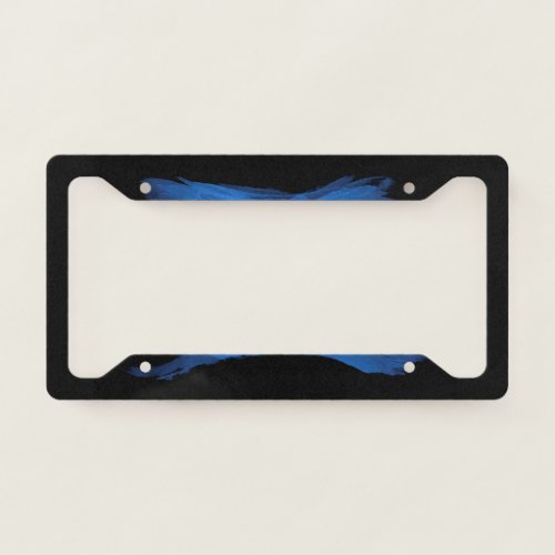 Nicaragua flag brush stroke national flag license plate frame