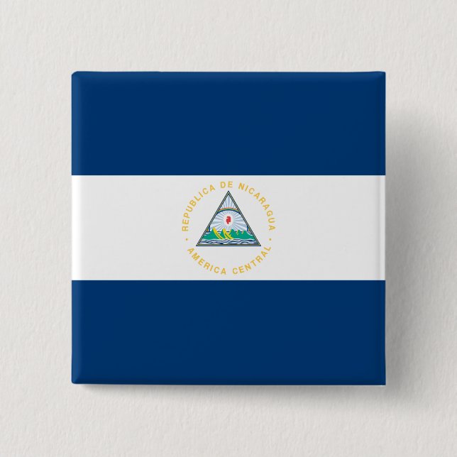 Nicaragua Flag Button (Front)