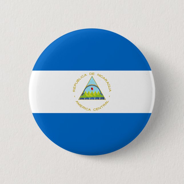 Nicaragua Flag Button (Front)