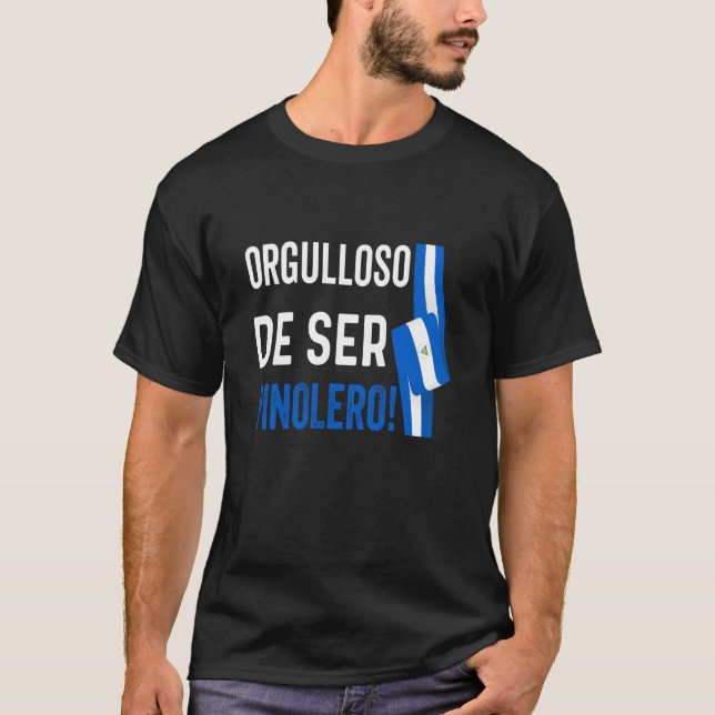Nicaragua Flag Camiseta Nicaraguan Nicoya Pinolero T-Shirt (Front)
