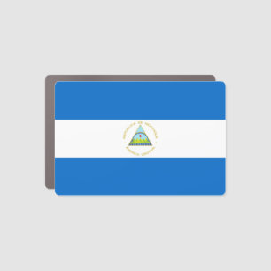Nicaragua Flag Car Magnet