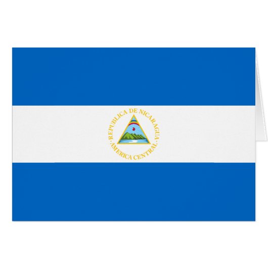 Nicaragua Flag Cards (Front Horizontal)
