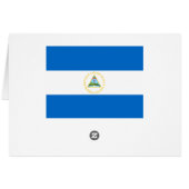 Nicaragua Flag Cards (Back Horizontal)
