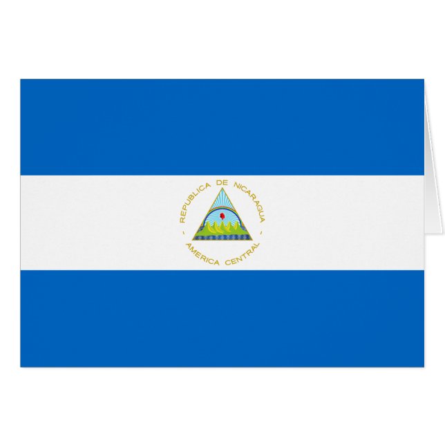 Nicaragua Flag Cards (Front Horizontal)