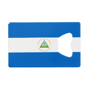 Nicaragua Flag Credit Card Bottle Opener