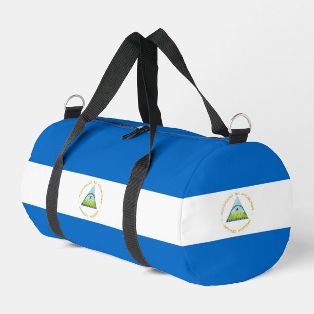 Nicaragua flag duffle bag (Left Corner)
