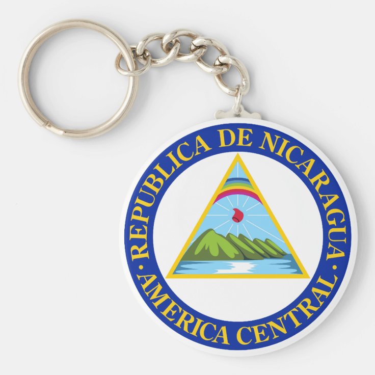 NICARAGUA - flag/emblem/coat of arms/symbol Keychain | Zazzle