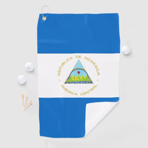 Nicaragua flag golf towel