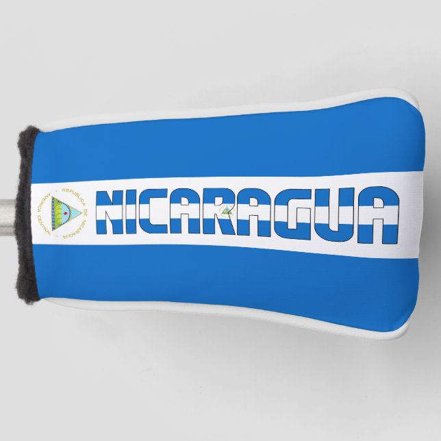 Nicaragua Flag Gorgeous Patriotic Golf Head Cover (Front)
