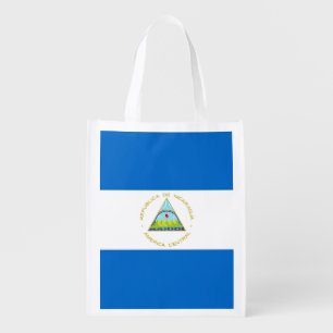 Nicaragua Flag Grocery Bag